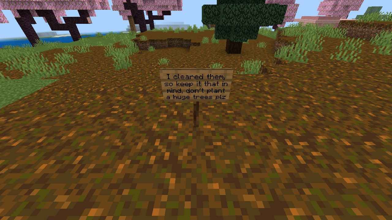 Floating trees has been resolved
It's been a while since I see these trees floating that is bothers me. But plz keep that in mind don't plant a huge trees if you can't cut them off...