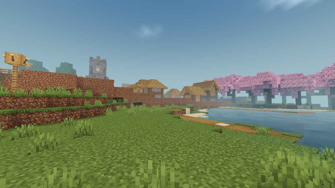 So aesthetical view 🪟 I installed Newbe Shaders to improve the quality of the game, it's like Java edition shaders that are popularly used for it's appearance 😁 Less lag because of the patched game 🎮 🎯