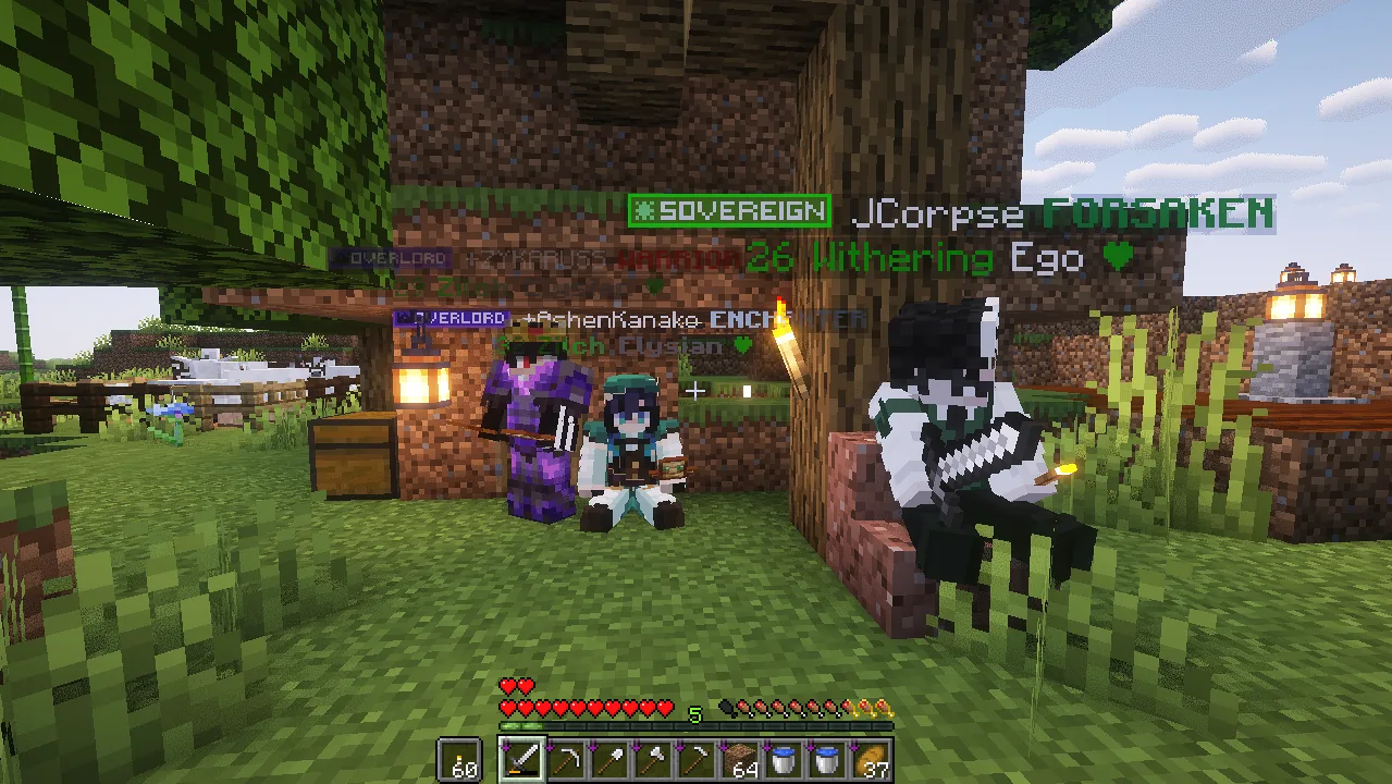 w/ @.ZYKARUSS the Warrior and @.AshenKanako the Enchanter