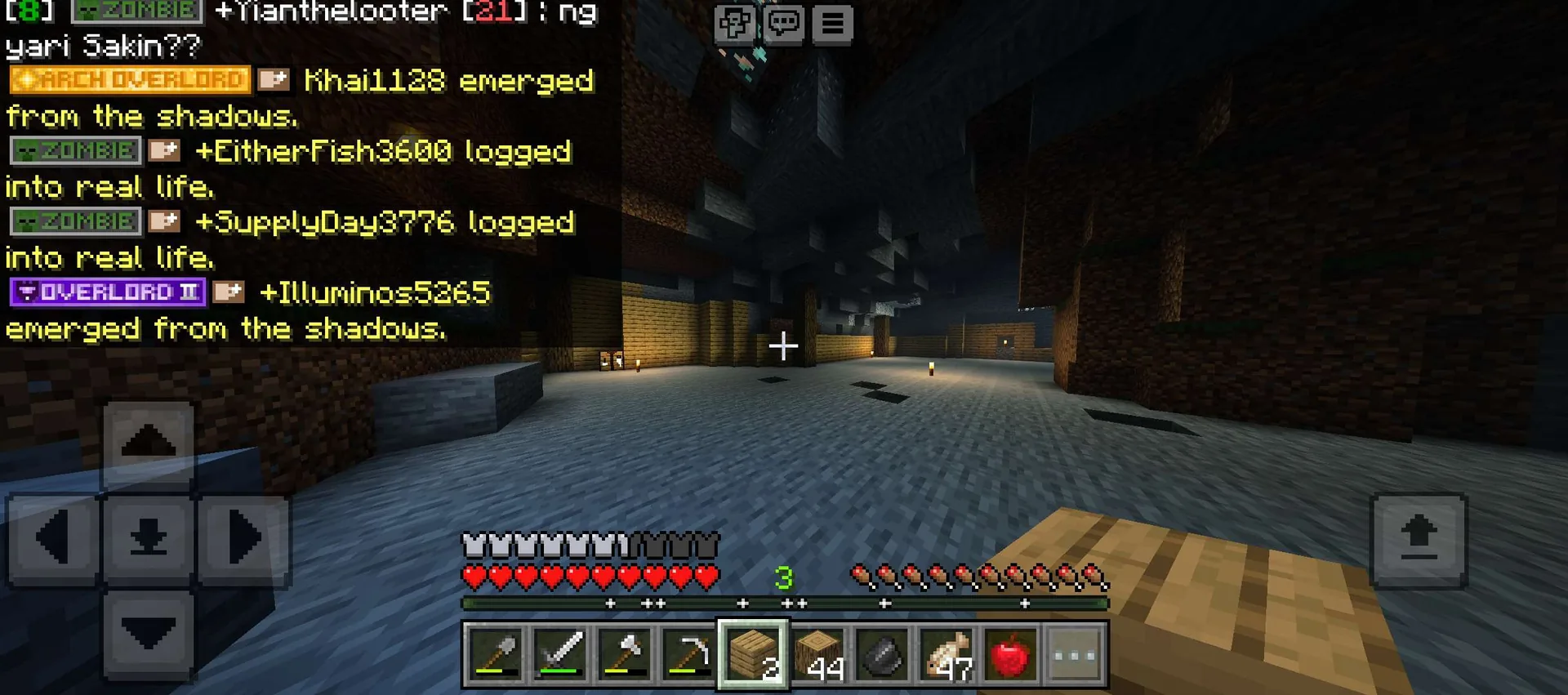 Found a huge cave with this big space in it so decided to make it a base, its in progress