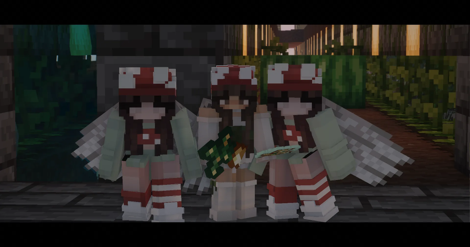 Triplets with ender dragon @peanutzel @christian020305 @Monsten