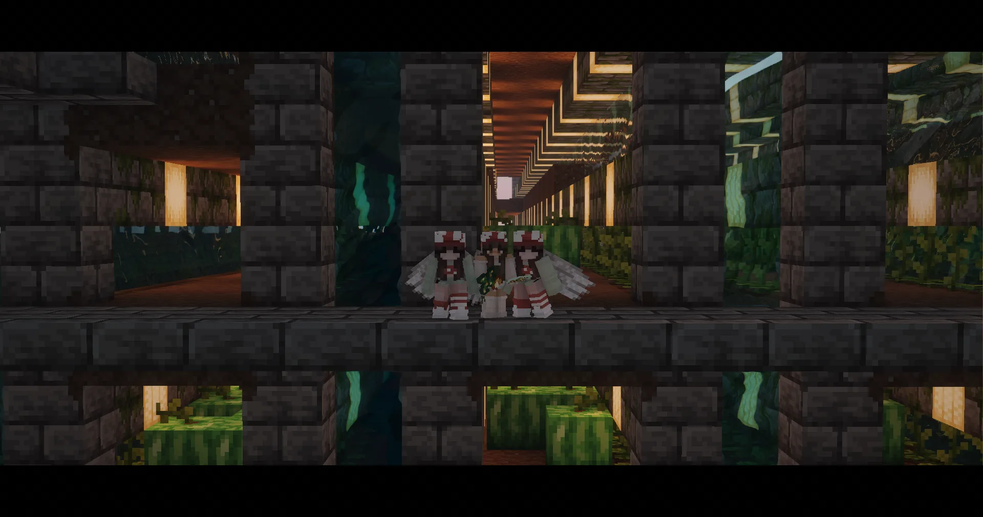 Triplets with ender dragon @peanutzel @christian020305 @Monsten
