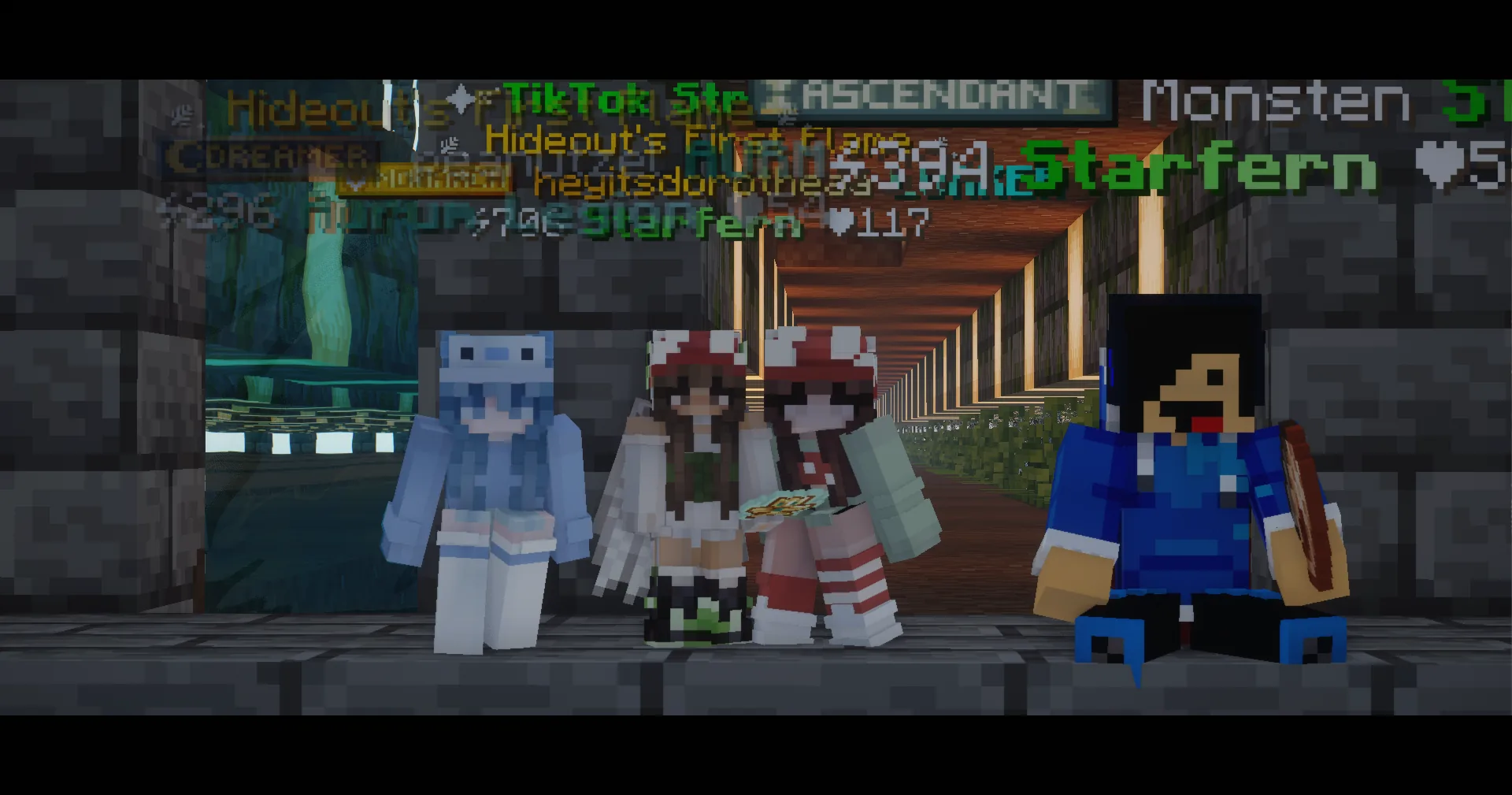 Triplets with ender dragon @peanutzel @christian020305 @Monsten