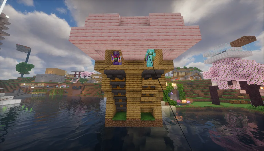 AFK fishing with a friend @.Spokeishere2806