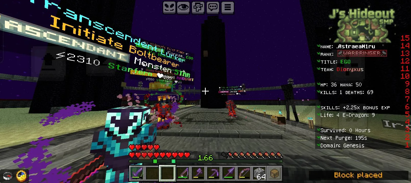 The hell that happened last night (I have no armor on)