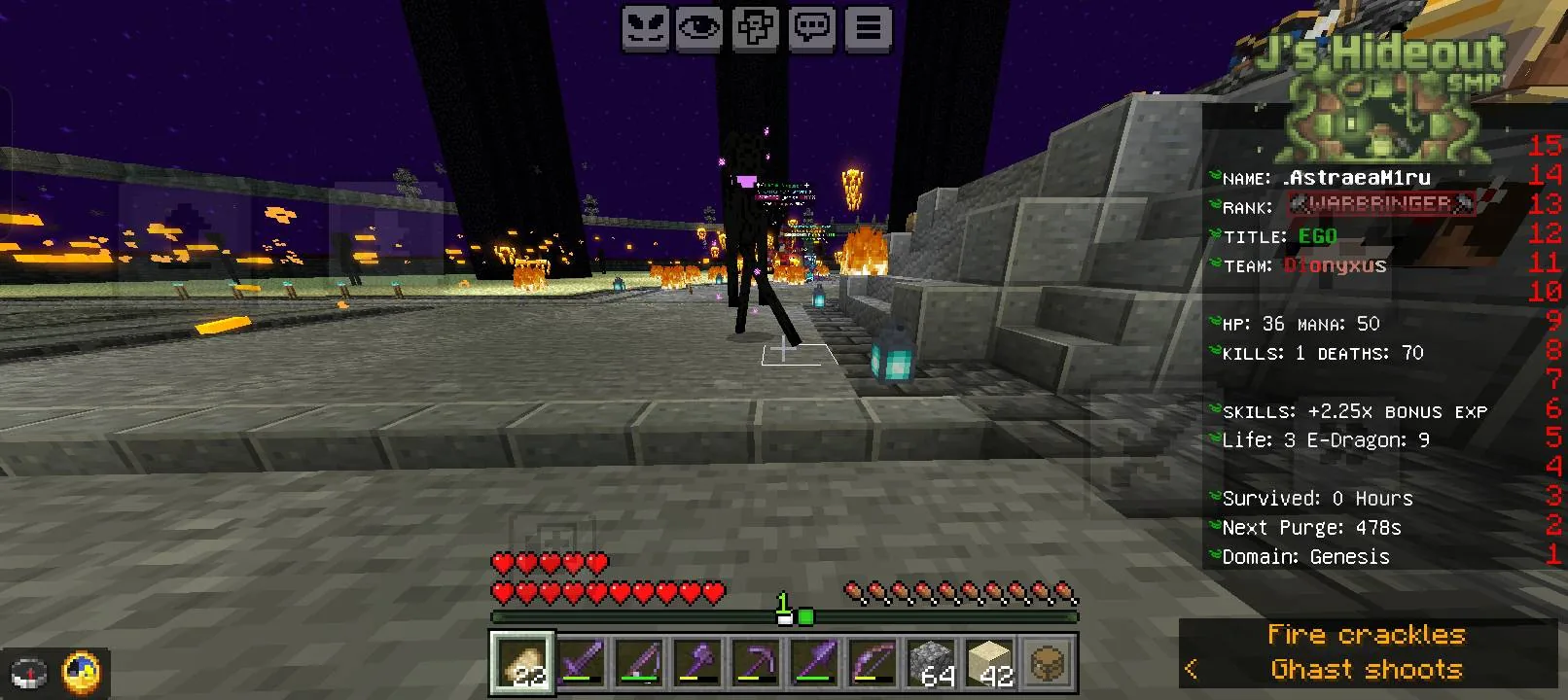 The hell that happened last night (I have no armor on)
