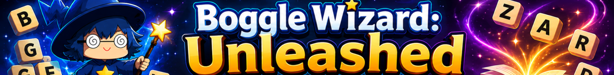 Boggle Wizard: Unleashed — play Boggle, learn new words, level up